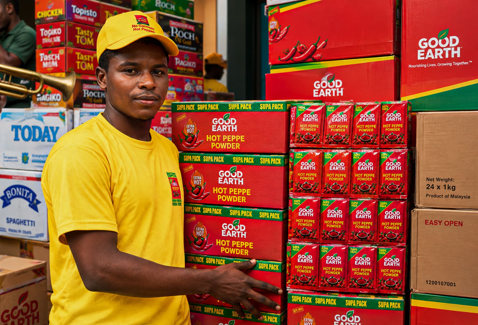Open-Air Spice Wholesale Depot & Stalls